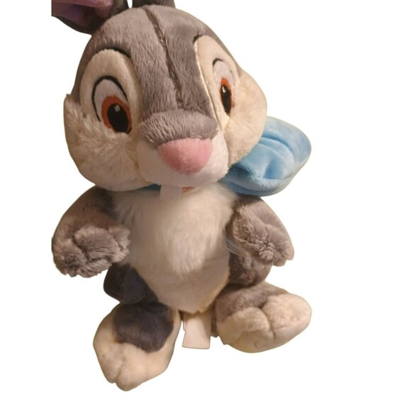 DISNEY‎ STORE Exclusive Original Thumper Easter Bow Rabbit Soft Plush 10" - Picture 1 of 8